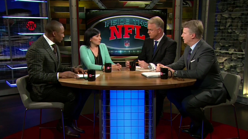 Correspondent Judy Battista reports on efforts to create an L.A. team, joining the panelists in another seating area.
